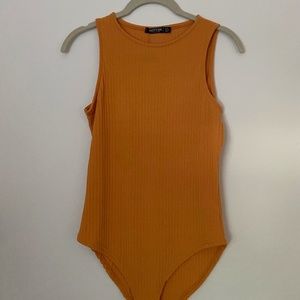 Mustard Yellow Tank Top Bodysuit